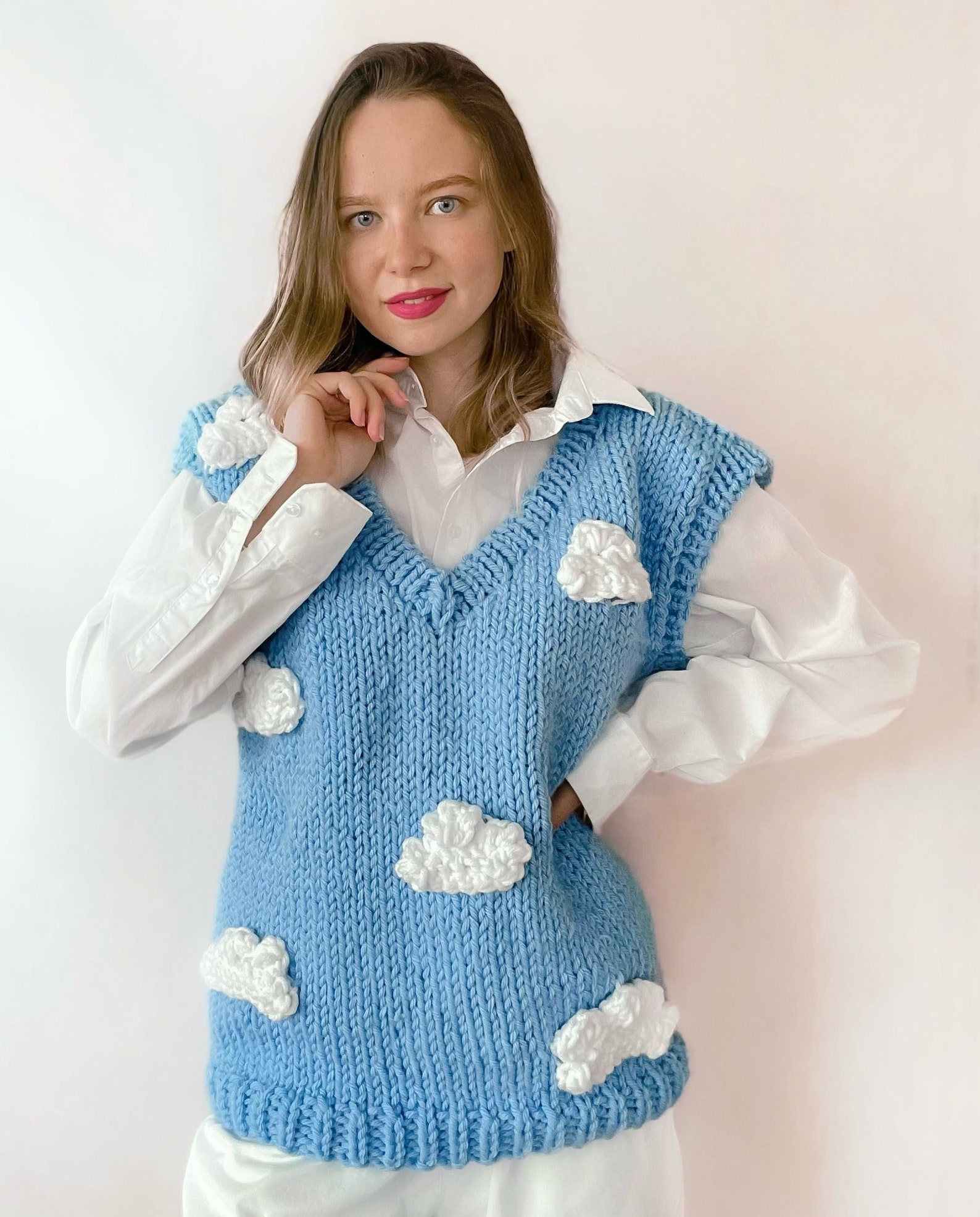 PATTERN Easy Knit Chunky Vest Pattern Beginner (Download Now) Etsy