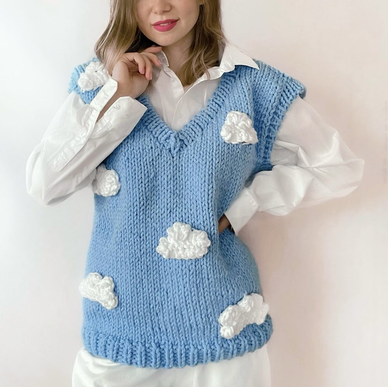 PATTERN Easy Knit Chunky Vest Pattern Beginner (Download Now) Etsy