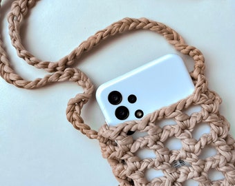 PATTERN cell phone bag crochet phone bag pattern crochet clutch pattern small crochet bag mini gift for a teenager phone purse pattern