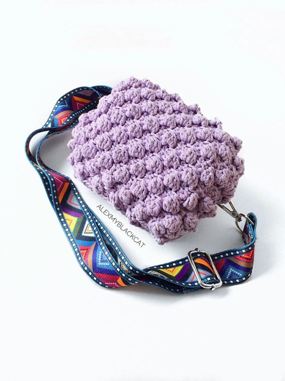 crochet travel bag