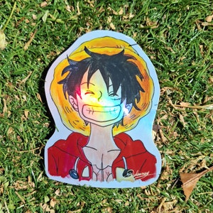 Stickers holographique One Piece Luffy