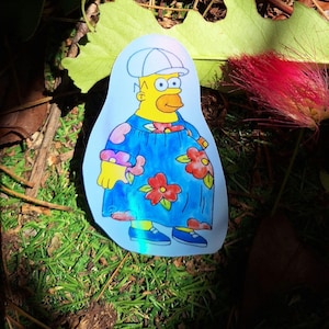 Stickers Homer Simpson holographique