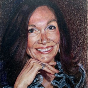 Custom Coloured Pencil Portrait, Drawing from Photo, Birthday gift, Pencil drawing, Art commission, Father’s Day Gift