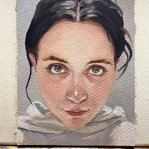 Oil Portrait Painting from Photo, Custom Painting on Canvas Paper, Art Commission, Custom Portrait Painting