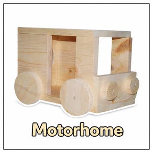 Pine Wood Motorhome for Chinchillas & Small Pets