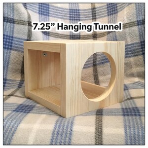 7.25" Pine Wood Hanging Tunnel, Chinchilla, Guinea Pig, and Small Animal Hideaway