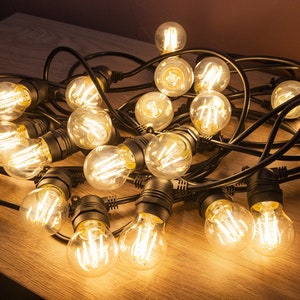 Outdoor String Lights with LED Edison bulbs 4W for Patio/ Garden/ Event/ Restaurant etc