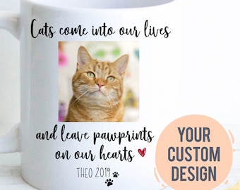 Personalized Pet Loss Gift, Custom Pet Memorial, Death of Cat, Cat Coffee Cup, Cat Sympathy Gift, Pet Owner Gift Pet Memorial Gift Pet Death