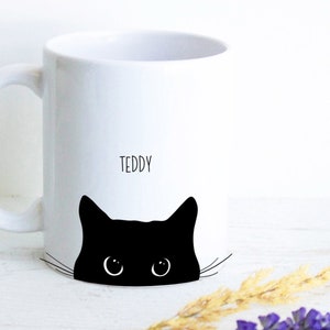 Personalized Cat Mug, Custom Cat Name Mug, Cat Lovers Mug, Cat Coffee Cup, Custom Cat Gift, Pet Owner Gift, Fun Mug, Cat Mug, Cat Lover Gift