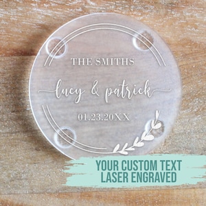 Custom Coasters | Personalized Coaster, Drink Coasters, Engraved Coaster, Housewarming Gift, Anniversary Gift, Wedding Gift, Home Decor