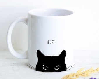Personalized Cat Mug, Custom Cat Name Mug, Cat Lovers Mug, Cat Coffee Cup, Custom Cat Gift, Pet Owner Gift, Fun Mug, Cat Mug, Cat Lover Gift