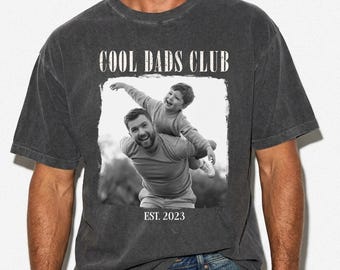 Custom Photo Dad Shirt, Personalized Dad Tee, Fathers Day Gift For Dad, Picture Shirt, Dad And Kids Photo Shirt