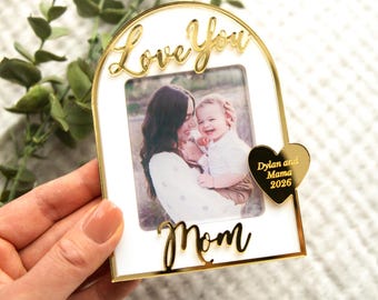 Personalized Photo Magnet for Mom, Mother's Day Gift, Custom Picture Magnet, Fridge Photo Gift, Family Keepsake for Mom