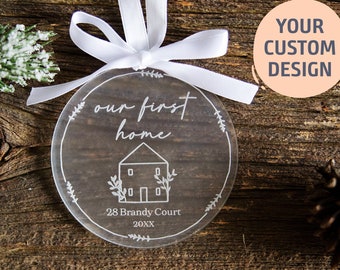 New Home Christmas Ornament | Our First Home Custom Ornament, New Homeowner Gift, Christmas Keepsake, Housewarming Gift,First Christmas Home