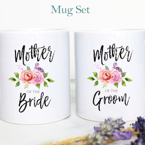 Mutter der Braut Mutter des Bräutigams individuell oder Tasse Set, Geschenk für Schwiegermutter Geschenk für Mutter der Braut, Mutter des Bräutigams, Schwiegermutter Geschenk