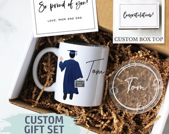 Personalized Graduation Gift Box For Him | Graduation Gift, Grad School Gift, Masters Degree Gift, University,High School, College Grad Gift