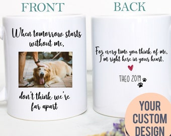 Personalized Pet Loss Gift, Custom Pet Memorial, Death of Dog, Dog Coffee Cup, Dog Sympathy Gift, Pet Owner Gift Pet Memorial Gift Pet Death