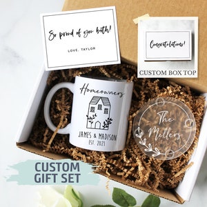 Personalized New Homeowners Gift Box | New Home Gift, Funny Housewarming Gift Ideas, Housewarming Party, Home Owners Gift, Homeowner Mug