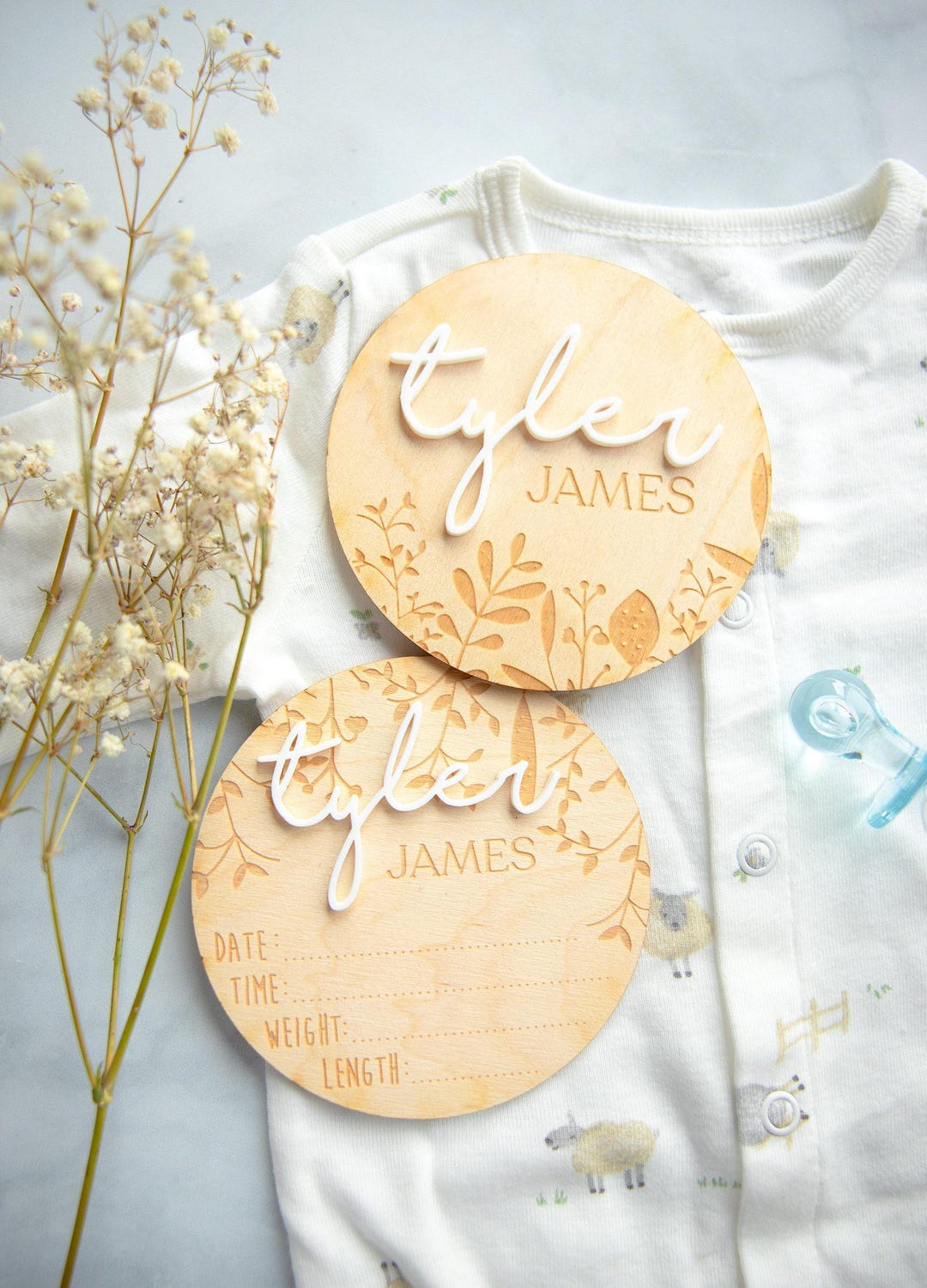 Custom Baby Name Sign | Baby Birth Announcement Sign, Hospital Newborn ...