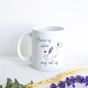 Katzenbecher, personalisierte Katzenliebhaber Becher, Katzenkaffeetasse, individuelles Geschenk, Haustierbesitzer Geschenk, Geschenk für Katzenliebhaber, Housewarming Geschenk, Katzenbesitzer Geschenk