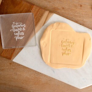 Sello y cortador de galletas de otoño, estampador de otoño, sello de fondant de galletas de otoño, estampador de patrones