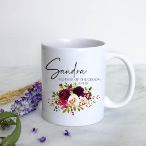 Mok moeder van de bruidegom, cadeau moeder van de bruid, aangepaste mok, mok bruiloft, cadeau bruidsfeest, cadeau matrone, cadeau moeder bruidegom