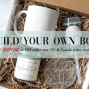 Build Your Own Box | Custom Gift Box Top, Personalized Card & Optional Add-Ons
