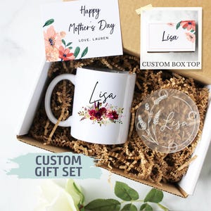 Personalized Mother&#39;s Day Gift Box | Gift for Mom, Mother&#39;s Day Gift Ideas, Custom Mom Gift, Expecting Mom, Mom Custom Mug, New Mom Mug