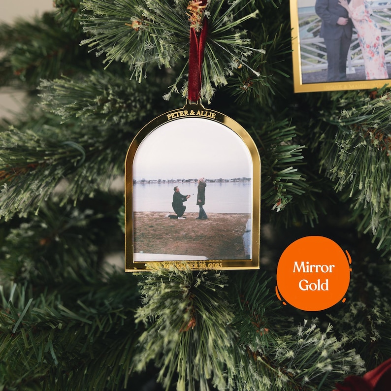 Custom Family Photo Christmas Ornament, Personalized Picture Ornament, 2026 Photo Ornament, Family Keepsake Ornament image 6