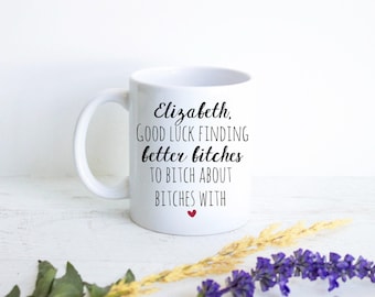 Personalized Coworker Gift, Funny Coworker Mug, Coworker Farewell, Custom Goodbye Mug Gift, Goodbye Gift, Going Away Gift, Resign Gift