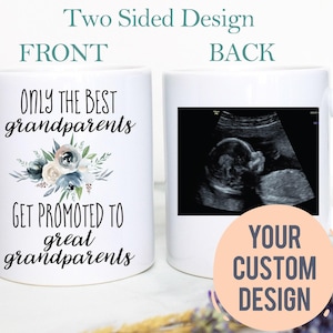 Best Grandparents Get Promoted to Great Grandparents, Baby Announcement, New Grandparents Gift, Pregnancy Announcement, Grandmother Gift