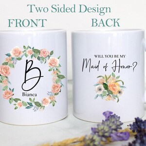 Bridesmaid Proposal, Bridesmaid Mug, Custom Personalized Mug, Bridesmaid Gift, Wedding Mug, Will You Be My Bridesmaid, Maid of Honor Gift