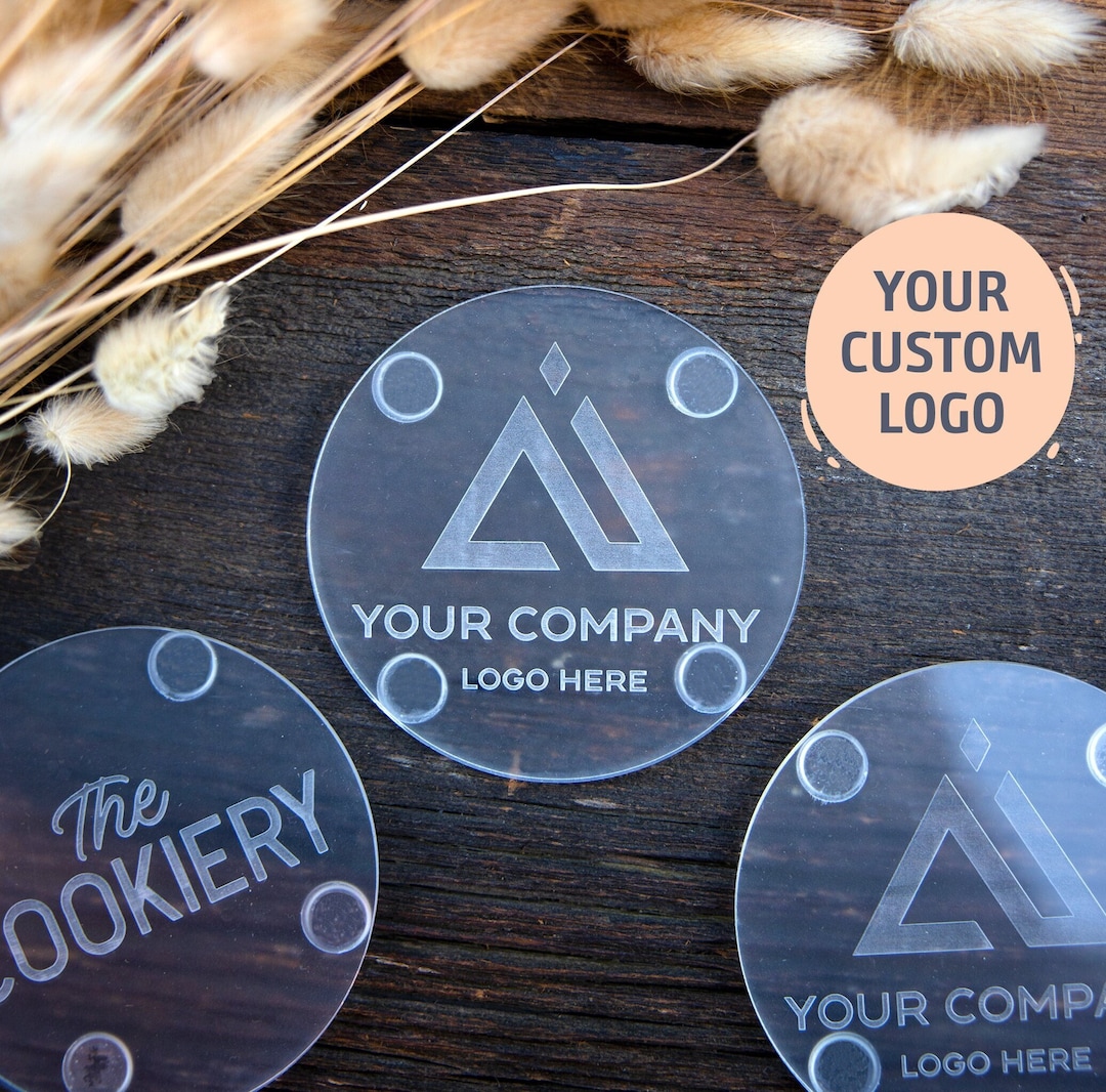 Custom Logo Coasters Personalized Company Coaster, Drink Coasters