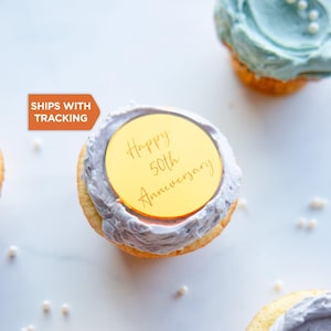 Aangepaste gelukkige verjaardag cupcake topper | Gepersonaliseerde verjaardag houten acryl cupcake topper, aangepaste verjaardag cupcake topper, cakebedel