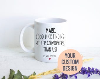 Personalized Coworker Gift, Funny Coworker Mug, Coworker Farewell, Custom Goodbye Mug Gift, Goodbye Gift, Going Away Gift, Resign Gift