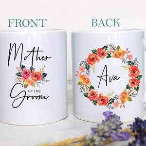Mother of the Groom Mug, Mother of the Bride Gift, Custom Mug, Wedding Mug, Bridal Party Gift, Matron of Honor Gift, Mother of Groom Gift