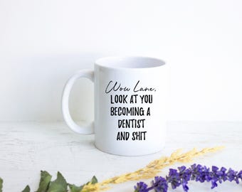 Regalo personalizado para dentista, taza divertida para dentista, regalo para dentista, taza personalizada para dentista, regalo para graduado de dentista, taza para dentista.