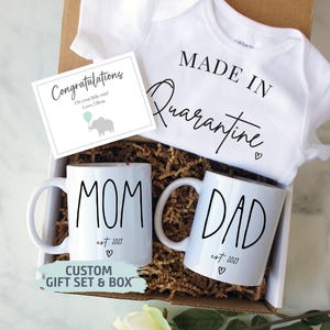 Expecting Parents Gift Box | New Parents Gift Set, Baby Announcement, New Mom Mug, New Dad Gift, Pregnancy Reveal, Baby Shower Gift Box