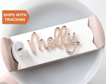 Placa de identificación personalizada para vaso Quencher H2.0 / Etiqueta de identificación personalizada para vaso de 14 oz, 20 oz, 30 oz, 40 oz, tapa de etiqueta de identificación para vaso, accesorios para vaso