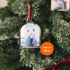 Custom Family Photo Christmas Ornament, Personalized Picture Ornament, 2026 Photo Ornament, Family Keepsake Ornament image 5