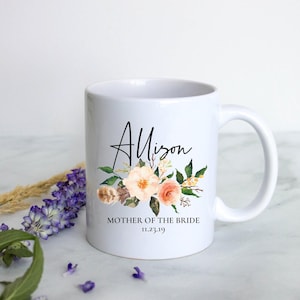 Mother of the Groom Mug, Mother of the Bride Gift, Custom Mug, Wedding Mug, Bridal Party Gift, Matron of Honor Gift, Mother of Groom Gift