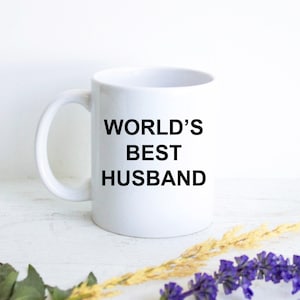 World&#39;s Best Husband Mug,Husband Christmas Gift, Gift for Him, Anniversary Gift, Husband Gift Custom Personalized Husband Gift,Newlywed gift