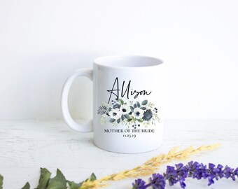 Mother of the Groom Mug, Mother of the Bride Gift, Custom Mug, Wedding Mug, Bridal Party Gift, Matron of Honor Gift, Mother of Groom Gift