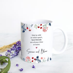 Long Distance Gift, State to State Mug, Gift for Friend, Best Friend Gift, Moving Away Gift, Long Distance Friendship, Going Away Gift