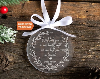 Baby Memorial Ornament 2025 | Baby Miscarriage Ornament, Custom Baby Loss Ornament,Stillbirth Ornament,Remembrance Ornament, Infant Loss