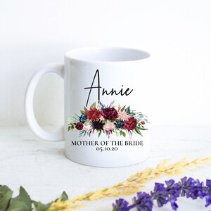 Mother of the Groom Mug, Mother of the Bride Gift, Custom Mug, Wedding Mug, Bridal Party Gift, Matron of Honor Gift, Mother of Groom Gift