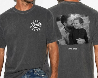 Custom Photo Dad Shirt, Personalized Father's Day Gift for Dad, Cool Dads Club Shirt, Dad EST Year Tee, Gift From Kids