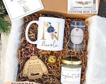 Personalized Christmas Gift Box for Her | Christmas Gift Idea, Christmas Box Gift Box Set, Holiday Gift For Friend, Holiday Gift for Women