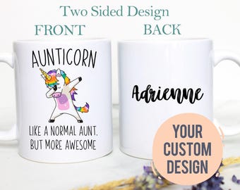 Aunticorn Mug, Aunt Gift, Best Aunt Mug, New Aunt Gift, Aunt Custom Gift, Aunt Birthday, Aunt to Be Gift, Aunticorn, Pregnancy Announcement
