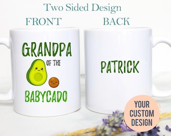 Grandpa of the Baby Avocado Mug Gift, New Grandpa Gift, Baby Announcement, Best Grandpa Gift, Grandparents Gift, Gift For Grandpa, Pregnancy